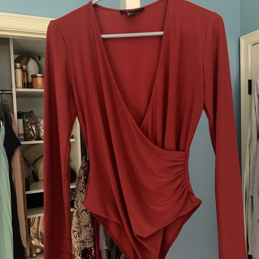 Burnt Red Forever21 bodysuit
